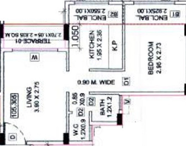 1 BHK Flat in Vaastu Vitthal in Panvel, Navi Mumbai - Image 811250