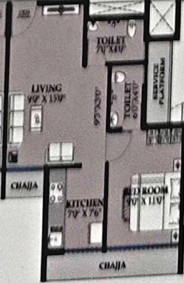 1 BHK Flat in Zenisha Luxuria in Pushpak Nagar, Navi Mumbai - Image 812922