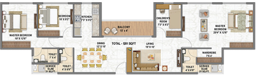4 BHK Flat in Today Codename Bellevue in Kharghar, Navi Mumbai - Image 813011