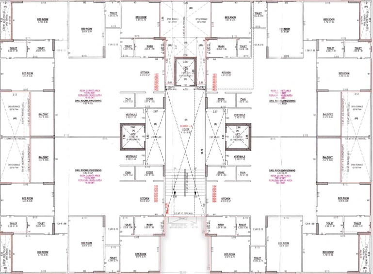 Floor Plan of Pruthvi The Silicon in Nava Naroda, Ahmedabad - Image 95205