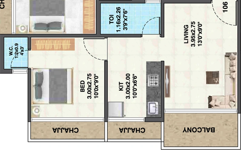 1 BHK Flat in Shyam Siddhivinayak Bhakti in Panvel, Navi Mumbai - Image 811226