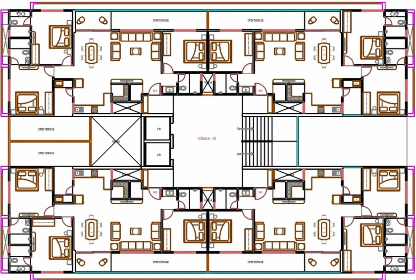 Floor Plan of Shreeji Sweven in Chharodi, Ahmedabad - Image 95212