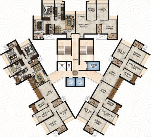 Floor Plan of Mahaavir Exotique Phase 2 in Kharghar, Navi Mumbai - Image 153838