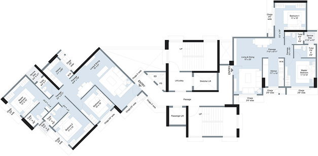 Floor Plan of Mokal Pushp Pinnacle in Kharghar, Navi Mumbai - Image 160751
