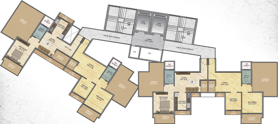 Floor Plan of Alliance One in Ghansoli, Navi Mumbai - Image 152968