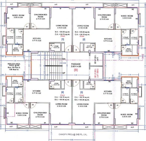 Floor Plan of Su The Great Fourteen in Sarthana Jakat Naka, Surat - Image 95227