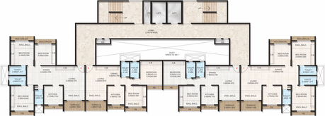 Floor Plan of Bhagwati Eminence in Nerul, Navi Mumbai - Image 150034