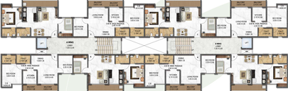 Floor Plan of Kamdhenu Gardenia in Taloja, Navi Mumbai - Image 149599