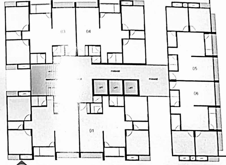 Floor Plan of Su Fourteen Point in Sarthana Jakat Naka, Surat - Image 95234