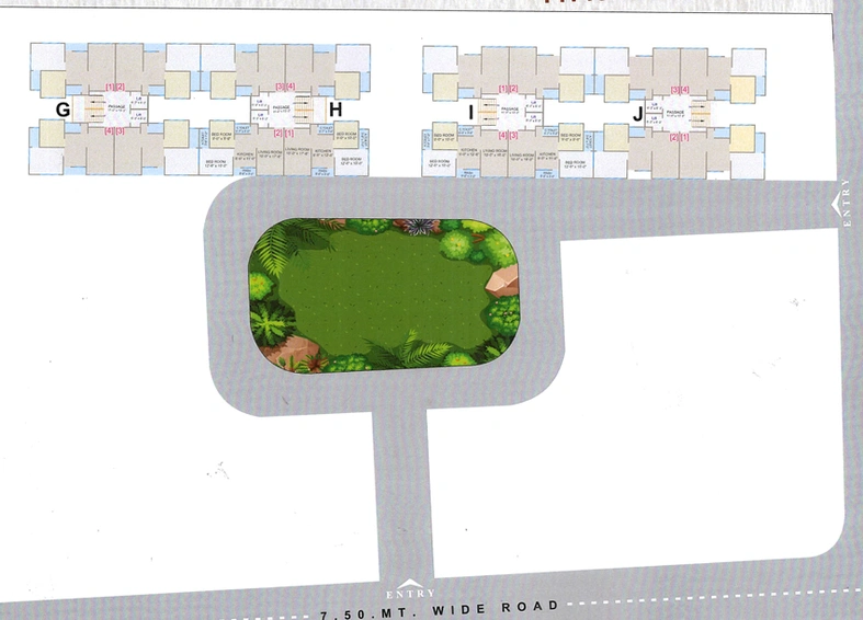 Master Plan of SM Raj Heritage 1 in Godadara, Surat - Image 95243