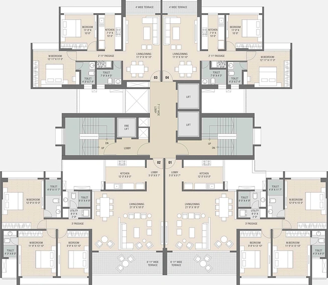 Floor Plan of Satyam Altura in Sanpada, Navi Mumbai - Image 155874