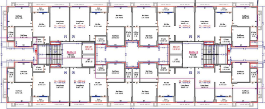 Floor Plan of SM Raj Heritage 2 in Godadara, Surat - Image 95439