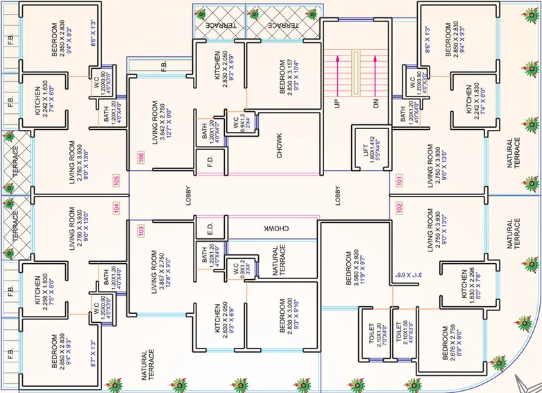 Floor Plan of Span Exotica in Ulwe, Navi Mumbai - Image 151816