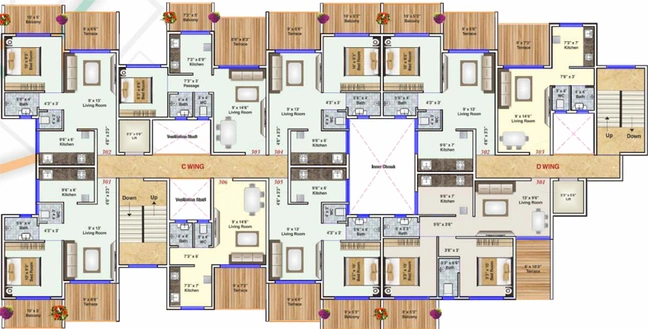 Floor Plan of Anant Sapphire in Panvel, Navi Mumbai - Image 151607
