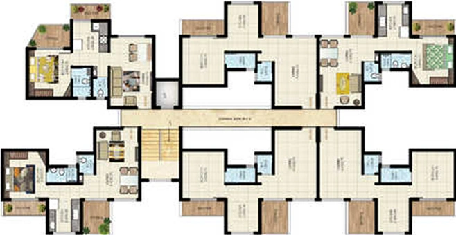 Floor Plan of Krushna Kunj in Taloja, Navi Mumbai - Image 160142
