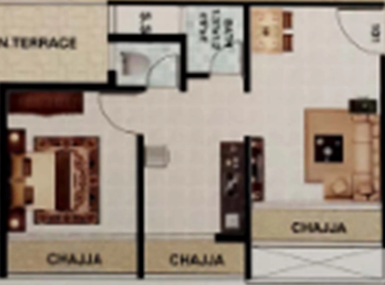 1 BHK Flat in Mahavir Vrindavan in Ulwe, Navi Mumbai - Image 814520
