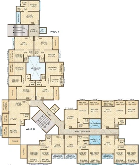 Floor Plan of Vaastu Rukmini in Panvel, Navi Mumbai - Image 164975