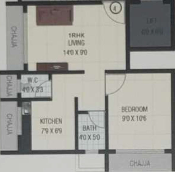 1 BHK Flat in DSR Paradise in Panvel, Navi Mumbai - Image 813030