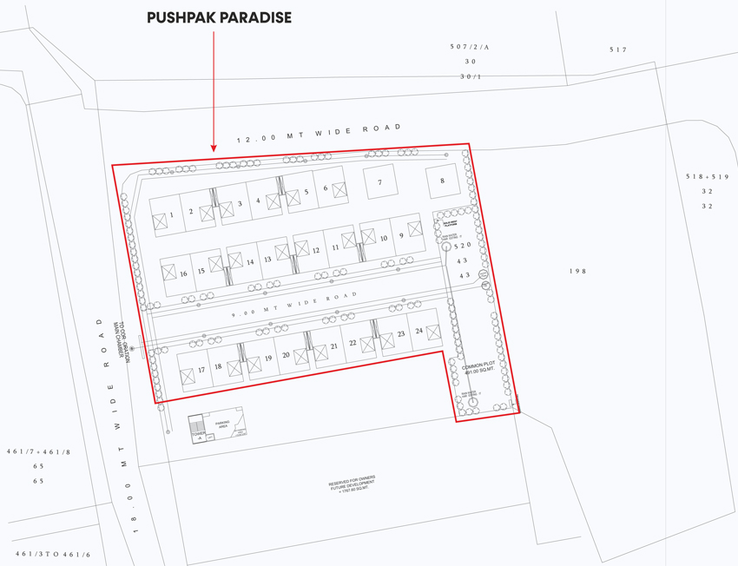 Master Plan of Pacific Pushpak Paradise in Gorwa, Vadodara - Image 127567
