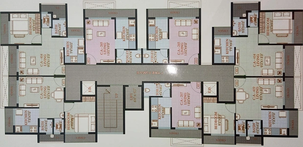 Floor Plan of Millennium Plaza in Ulwe, Navi Mumbai - Image 159030