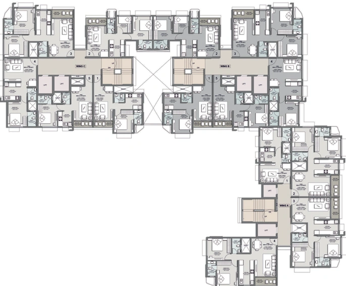 Floor Plan of Vighnaharta Infinity in Vikhroli East, Mumbai - Image 113029