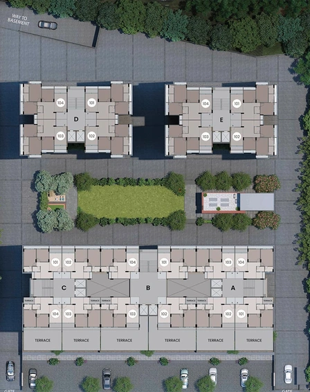 Master Plan of Saanvi Nirman Solace in Bopal, Ahmedabad - Image 177671