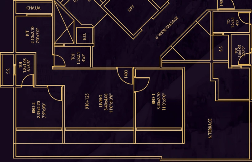 2 BHK Flat in Sambhav Deep Visionaire in Kharghar, Navi Mumbai - Image 812454