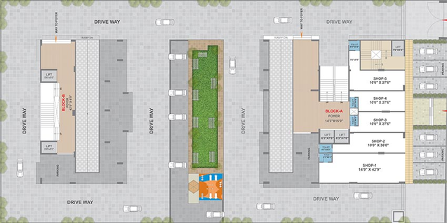 Master Plan of Gopinath Dutt Paradise in Tragad, Ahmedabad - Image 189769