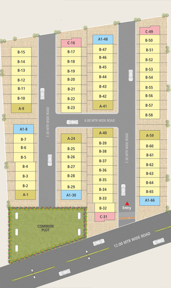 Master Plan of Shiv Sai Dham in Dabhoi Road, Vadodara - Image 95301
