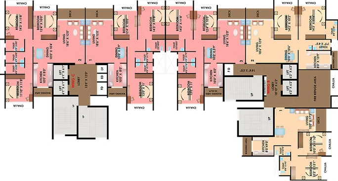Floor Plan of Delta Riviera in Ulwe, Navi Mumbai - Image 159129