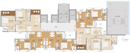 Floor Plan of Ruparel Celestia in Mulund East, Mumbai - Image 95295