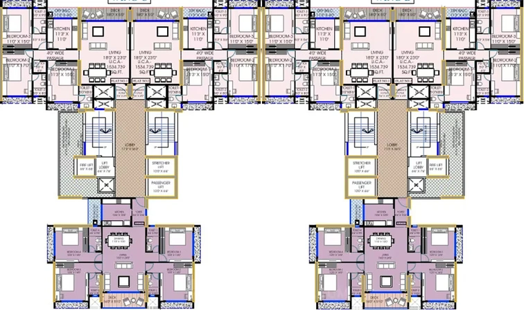 Floor Plan of Gami Downtown Avenue in Vashi, Navi Mumbai - Image 160724