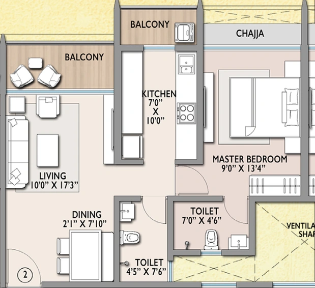 1 BHK Flat in Superb Maximus City in Panvel, Navi Mumbai - Image 813079