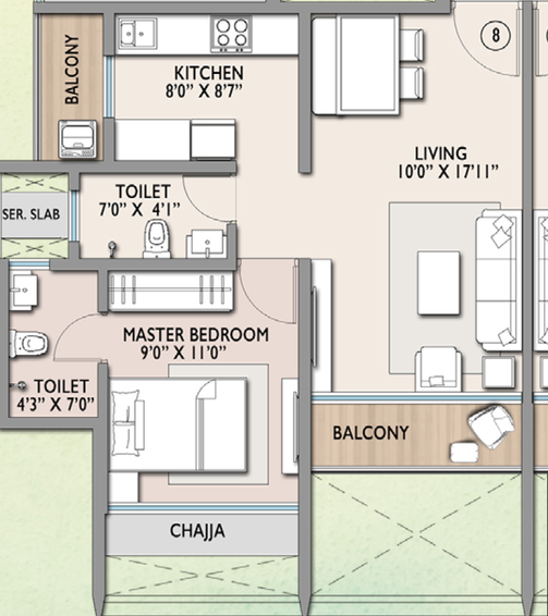 1 BHK Flat in Superb Maximus City in Panvel, Navi Mumbai - Image 813082