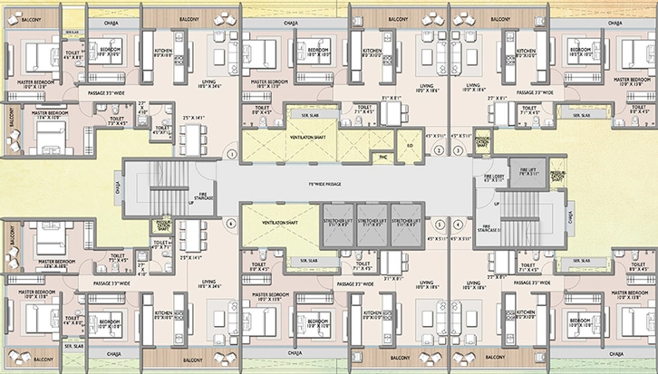 Floor Plan of Superb Maximus City in Panvel, Navi Mumbai - Image 159011