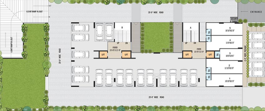 Master Plan of Panchamrut Sky in Gota, Ahmedabad - Image 192399