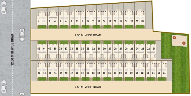 Master Plan of Shree Hari Residency in Maneja, Vadodara - Image 129529