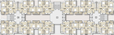 Floor Plan of Sampad Aster in Motera, Ahmedabad - Image 96761