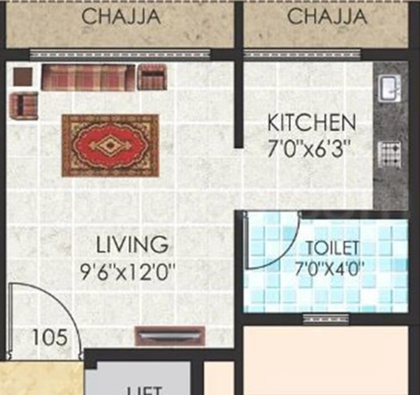 1 RK Flat in Amber Silver Oak in Ulwe, Navi Mumbai - Image 810405
