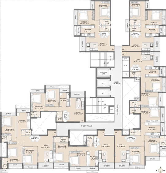 Floor Plan of Uma Ananta in Kharghar, Navi Mumbai - Image 151047