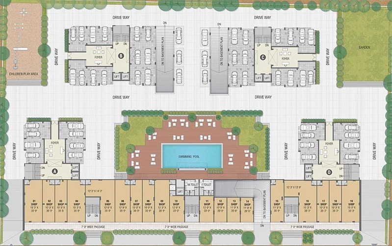 Master Plan of Flora Iris in Ghuma, Ahmedabad - Image 192066