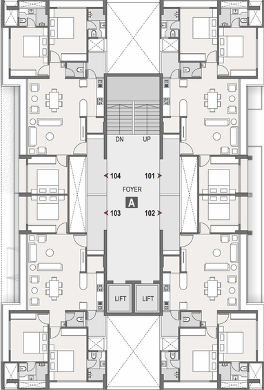 Floor Plan of Sampad Primero in Motera, Ahmedabad - Image 96772