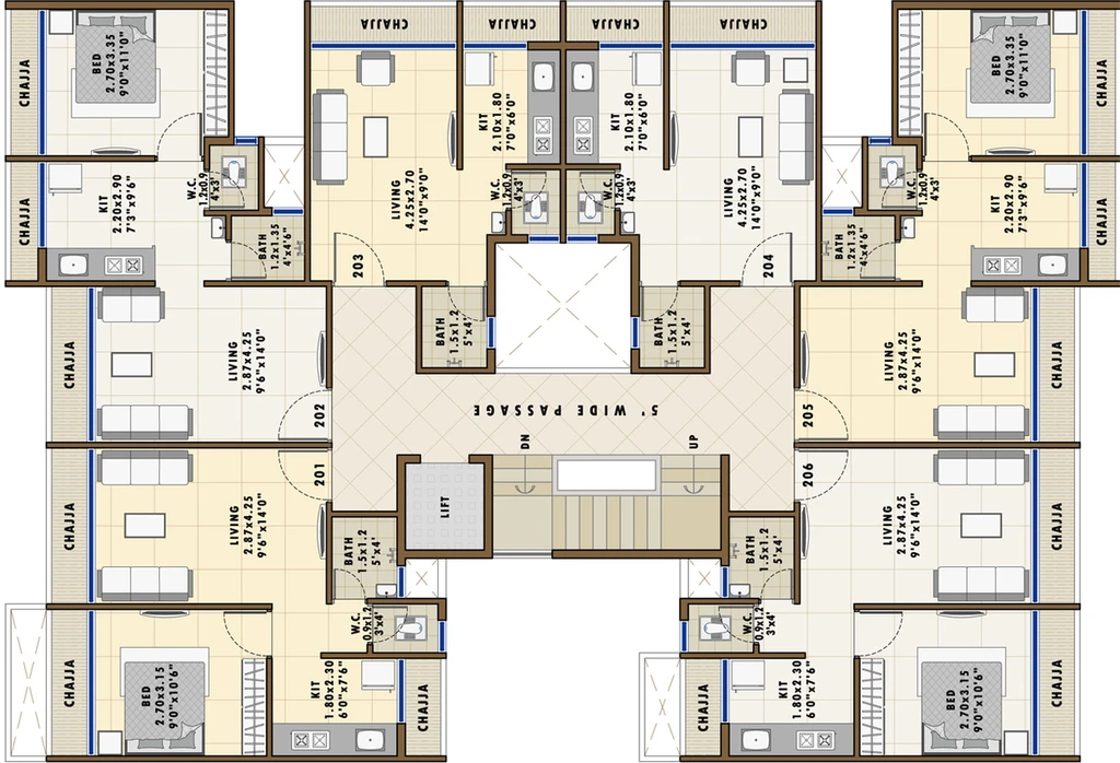 Floor Plan of Shree Labheshwar Home in Ulwe, Navi Mumbai - Image 150963