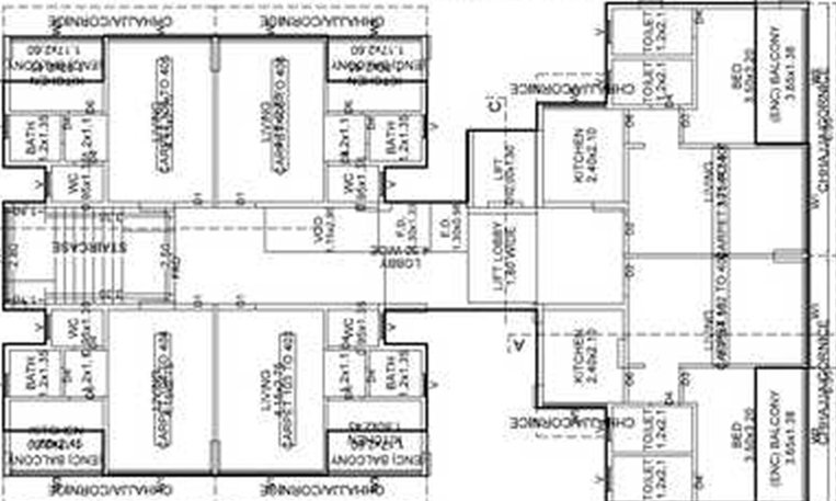 Floor Plan of Akshar Evanna in Dronagiri, Navi Mumbai - Image 160690