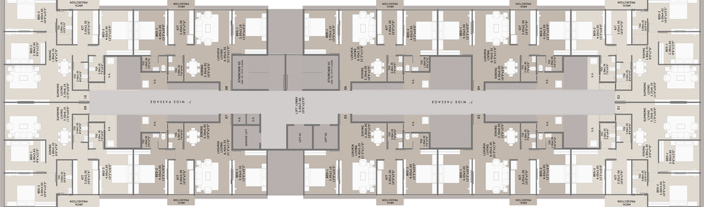 Floor Plan of Platinum Esquire in Ulwe, Navi Mumbai - Image 150371