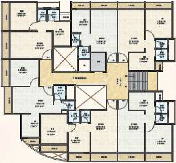 Floor Plan of Gurukrupa Shreepati Corner in Karanjade, Navi Mumbai - Image 150301