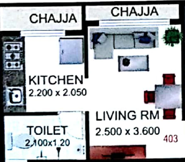 1 RK Flat in Komal Lakyshyadeep Phase 1 in Ulwe, Navi Mumbai - Image 810031