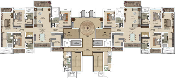 Floor Plan of Regency Palms in Nerul, Navi Mumbai - Image 154613