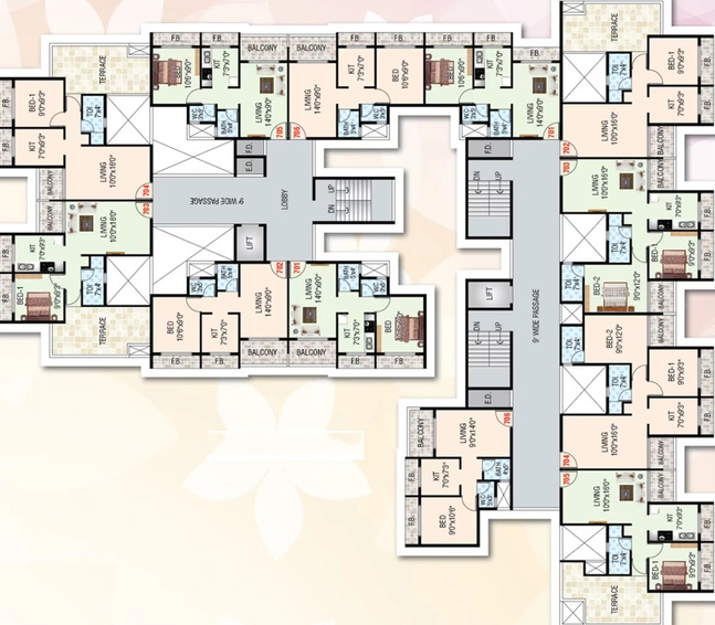 Floor Plan of Neelkanth Suryoday in Panvel, Navi Mumbai - Image 148282