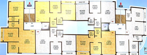Floor Plan of Pinnacle Innovative Sapphire in Belapur, Navi Mumbai - Image 149114